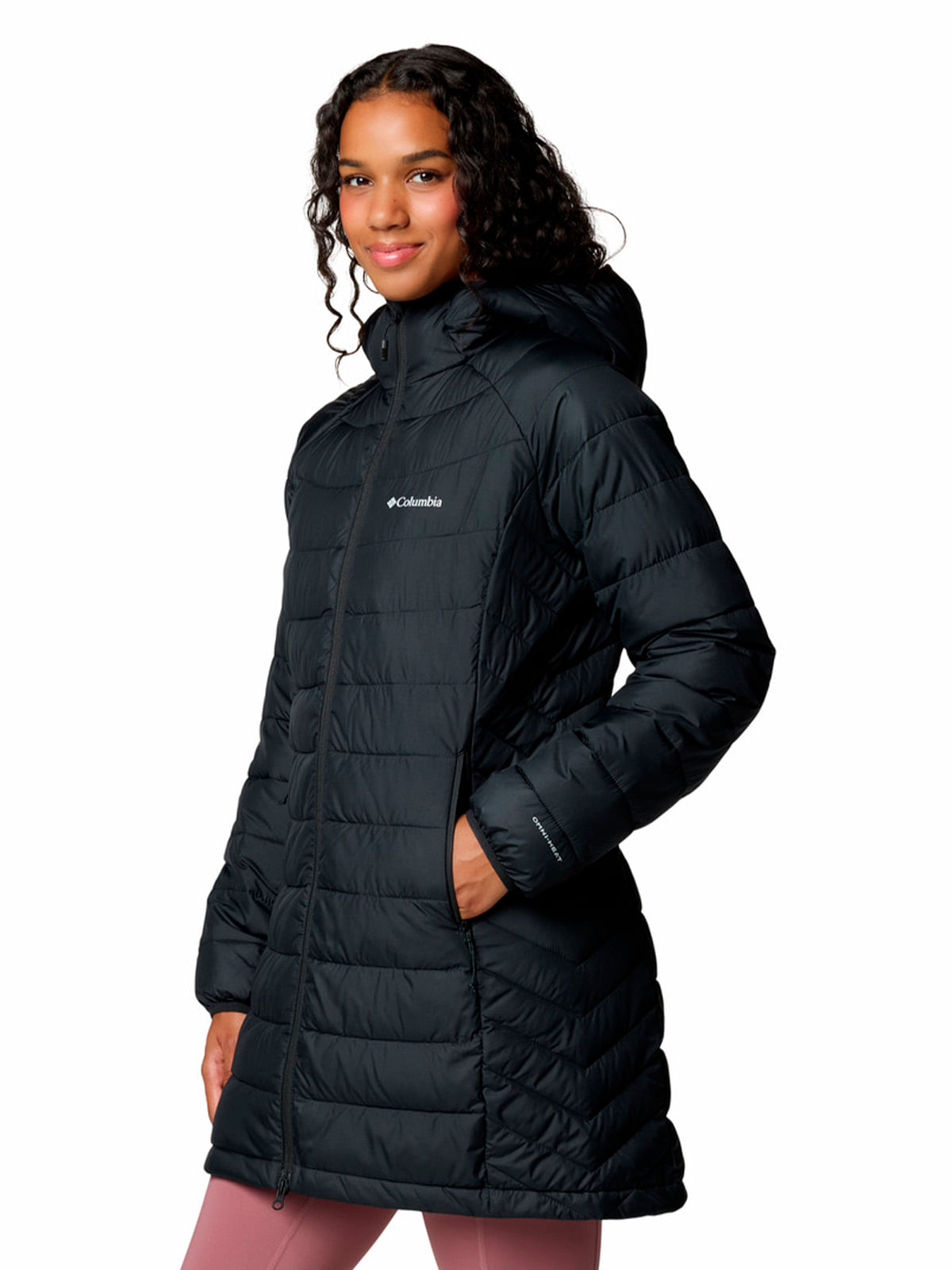 Parka Mujer Powder Lite Ii Mid Negro Columbia-Columbia Chile