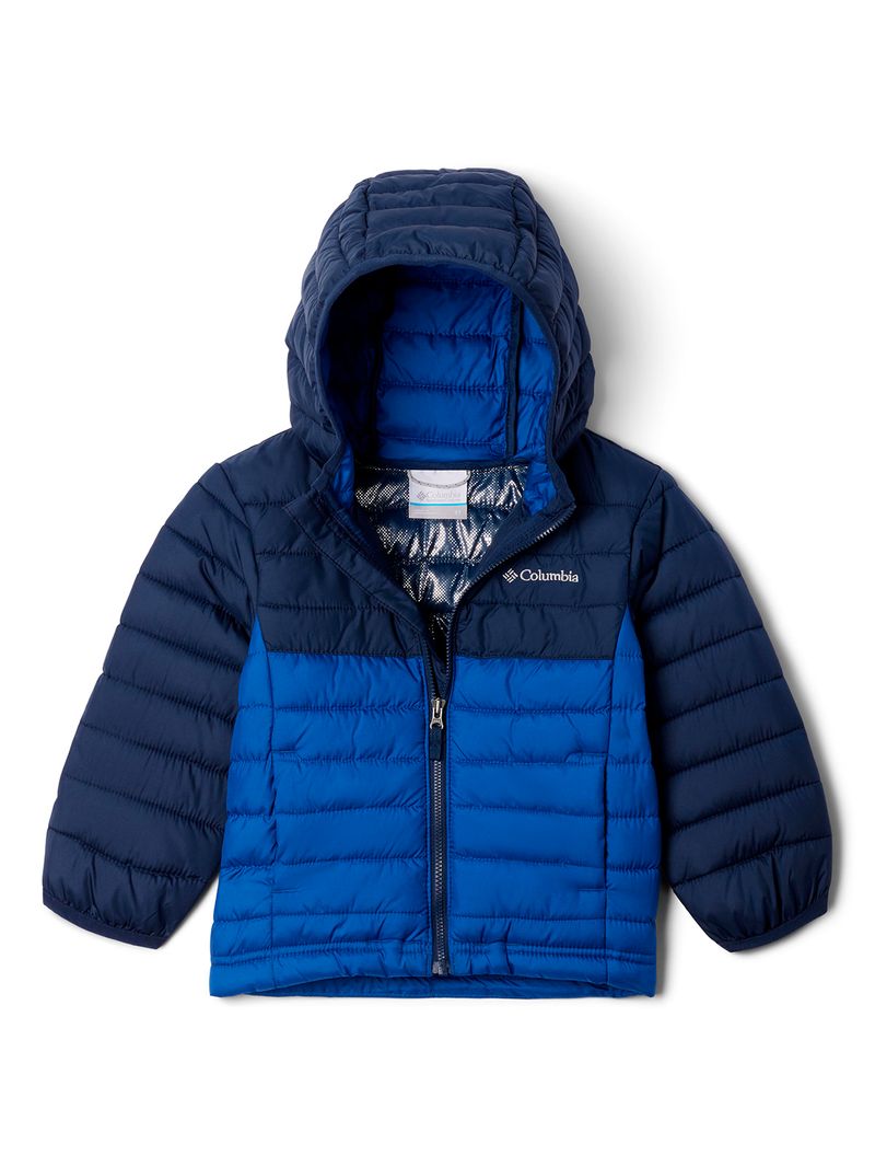 Parka-Niño-Powder-Lite-Hooded-Azul-Columbia