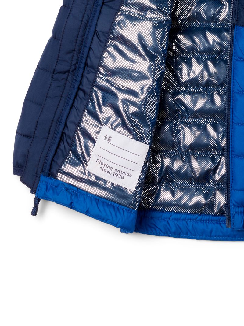 Parka-Niño-Powder-Lite-Hooded-Azul-Columbia
