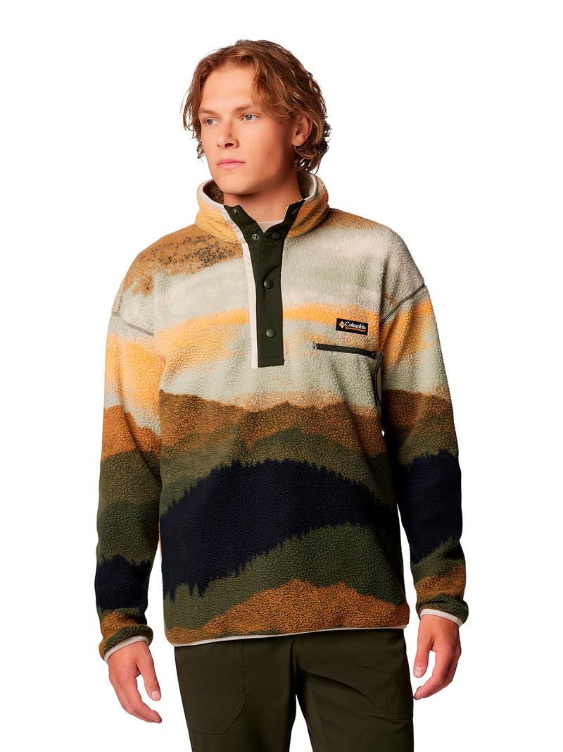 Polar Hombre Helvetia Snap Fleece Verde Columbia