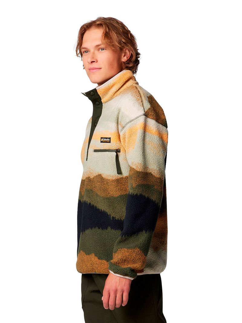 Polar-Hombre-Helvetia-Snap-Fleece-Verde-Columbia