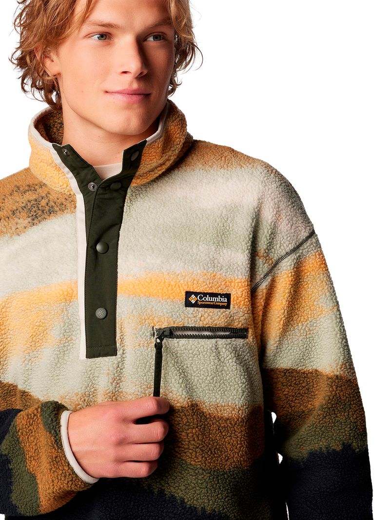 Polar-Hombre-Helvetia-Snap-Fleece-Verde-Columbia