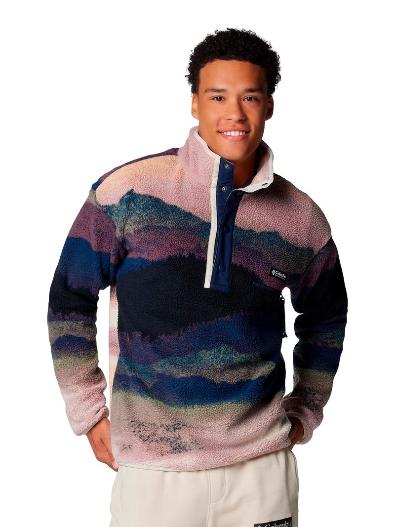 Polar Hombre Helvetia Snap Fleece Azul Columbia