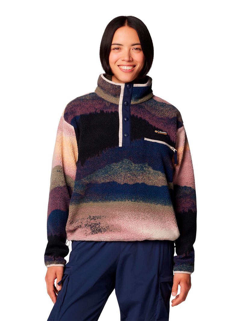 Polar-Mujer-Helvetia-Snap-Fleece-Azul-Columbia