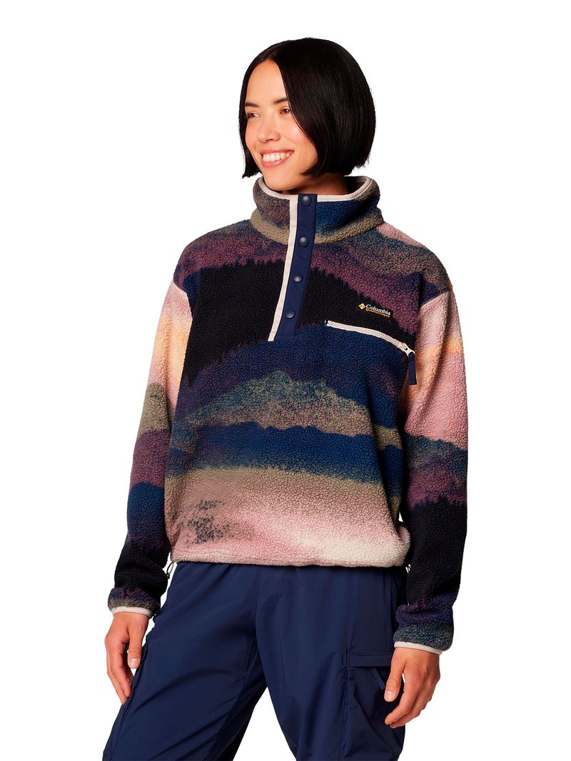 Polar-Mujer-Helvetia-Snap-Fleece-Azul-Columbia