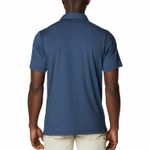 Polera-Manga-Corta-Hombre-Tech-Trail-Azul-Columbia