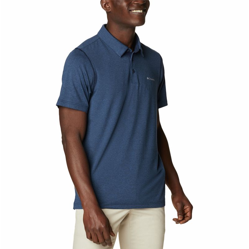 Polera-Manga-Corta-Hombre-Tech-Trail-Azul-Columbia