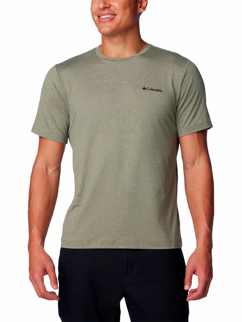 Polera-Manga-Corta-Hombre-Tech-Trail-Crew-Neck-Verde-Columbia