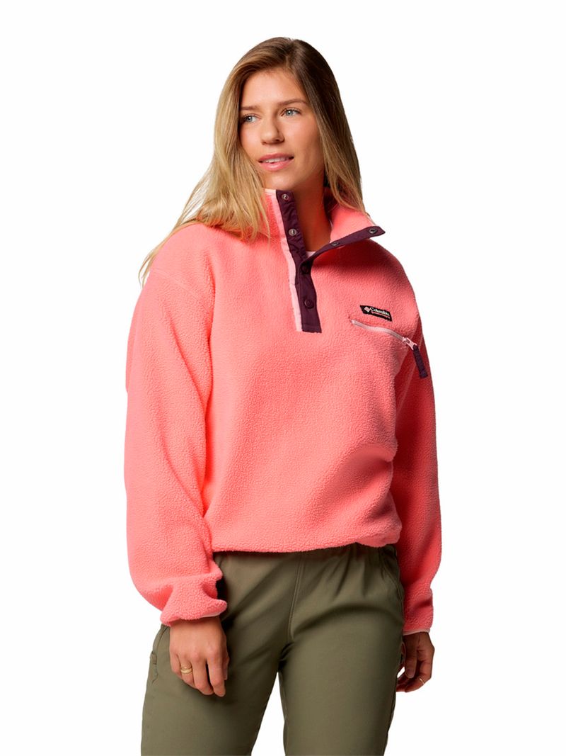 Polar Mujer Helvetia Snap Fleece Rosado Columbia
