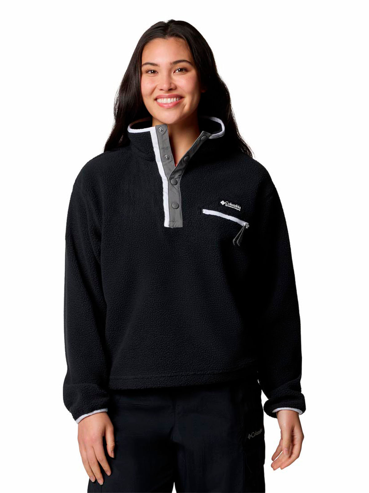 Polar Mujer Helvetia Snap Fleece Negro Columbia-Columbia Chile - Main Image