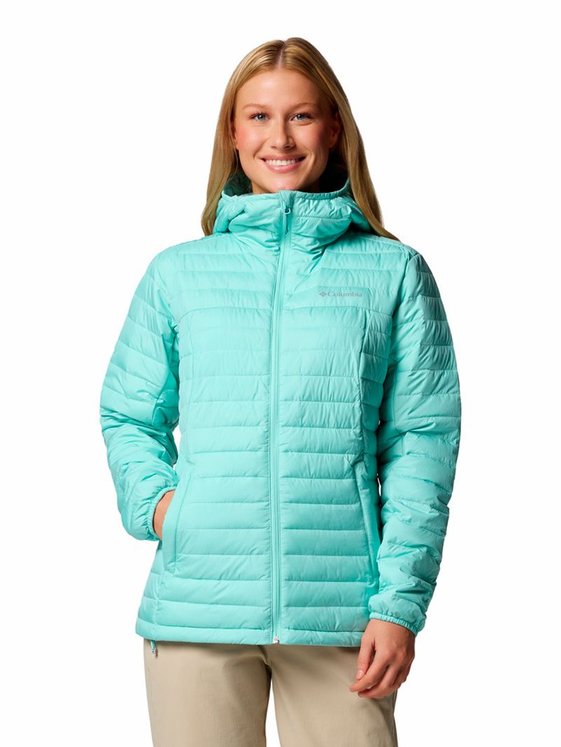 Parka-Mujer-Silver-Falls-II-Hoodie-Verde-Columbia