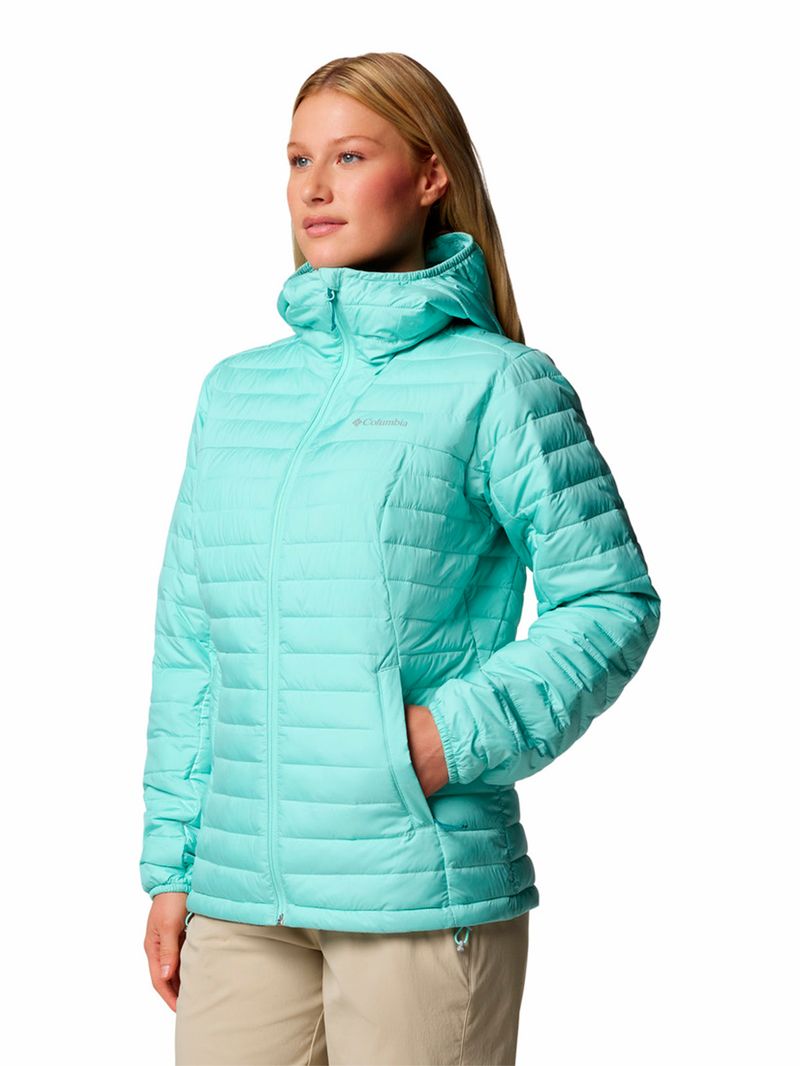 Parka-Mujer-Silver-Falls-II-Hoodie-Verde-Columbia