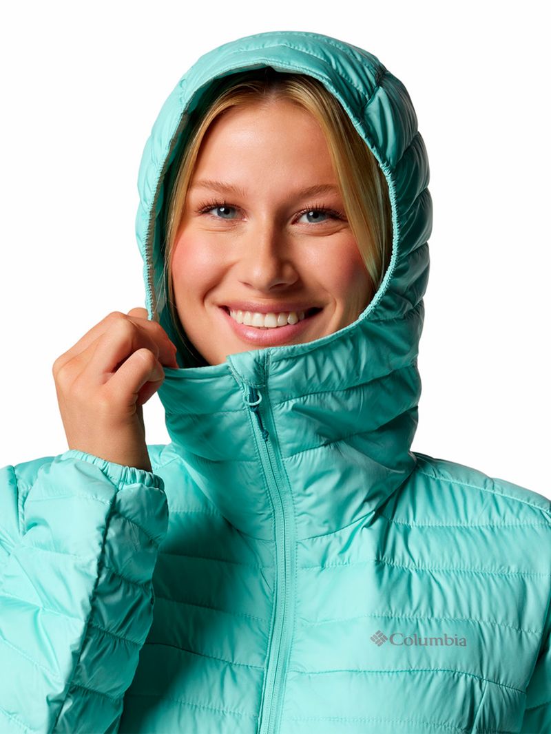 Parka-Mujer-Silver-Falls-II-Hoodie-Verde-Columbia