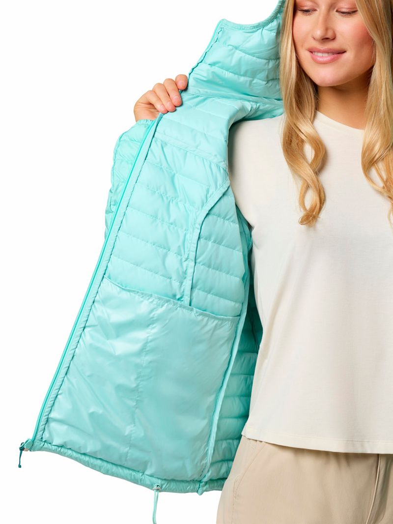 Parka-Mujer-Silver-Falls-II-Hoodie-Verde-Columbia