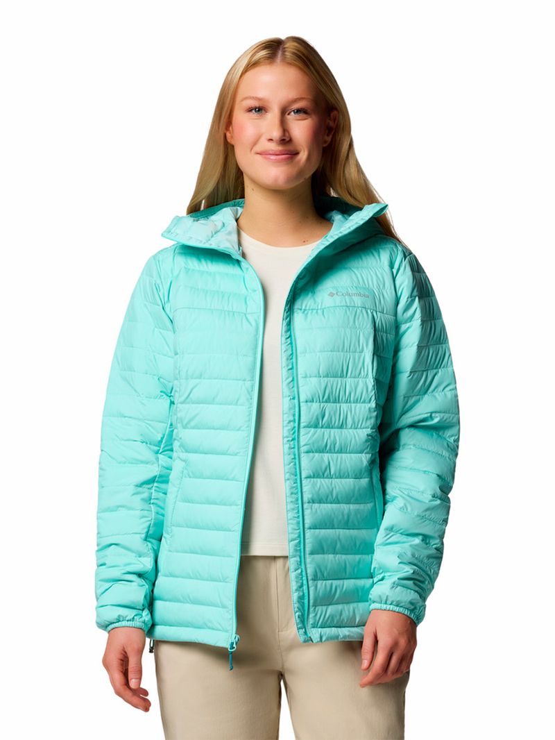 Parka-Mujer-Silver-Falls-II-Hoodie-Verde-Columbia
