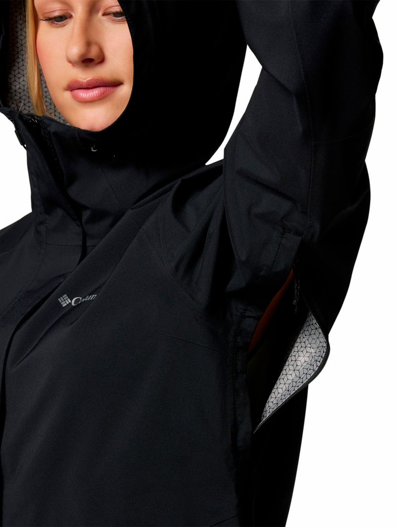 Cortaviento-Mujer-Earth-Explorer-II-Negro-Columbia
