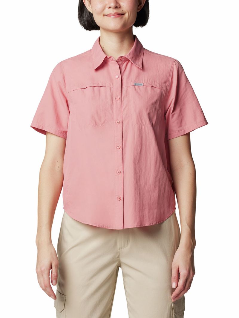 Blusa-Manga-Corta-Mujer-Silver-Ridge-3.0-Rosado-Columbia