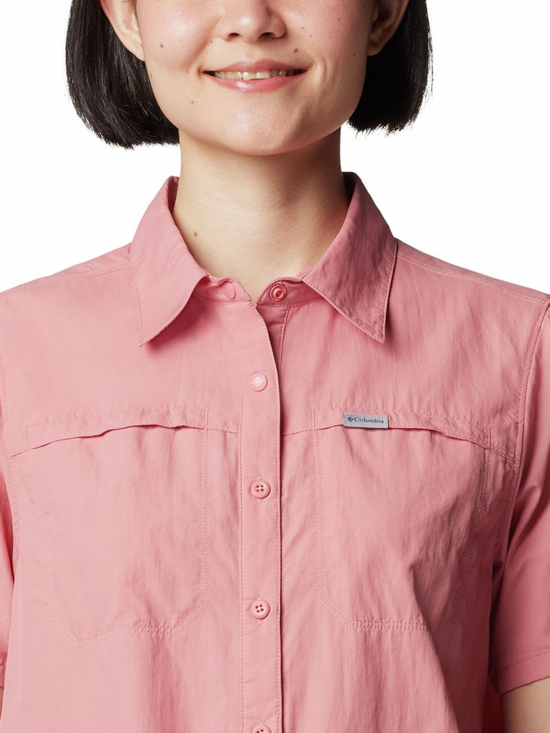 Blusa-Manga-Corta-Mujer-Silver-Ridge-3.0-Rosado-Columbia