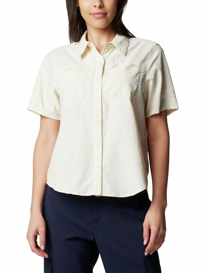 Blusa-Manga-Corta-Mujer-Silver-Ridge-3.0-Blanco-Columbia