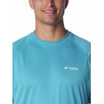 Polera-Manga-Larga-Hombre-Pfg-Terminal-Tackle-Heather-Azul-Columbia