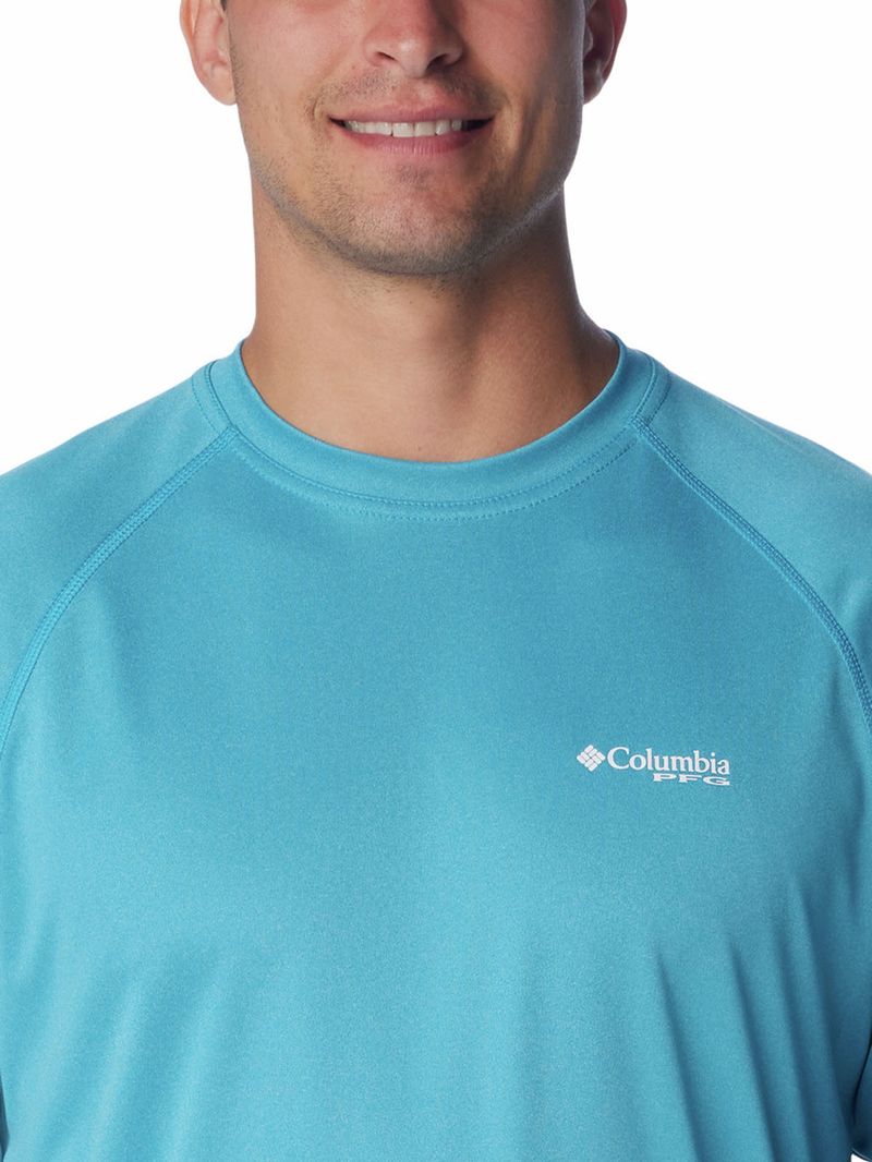 Polera-Manga-Larga-Hombre-Pfg-Terminal-Tackle-Heather-Azul-Columbia