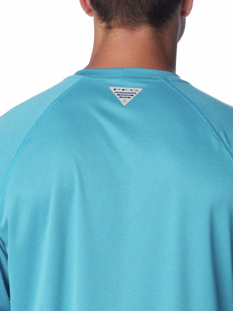 Polera-Manga-Larga-Hombre-Pfg-Terminal-Tackle-Heather-Azul-Columbia