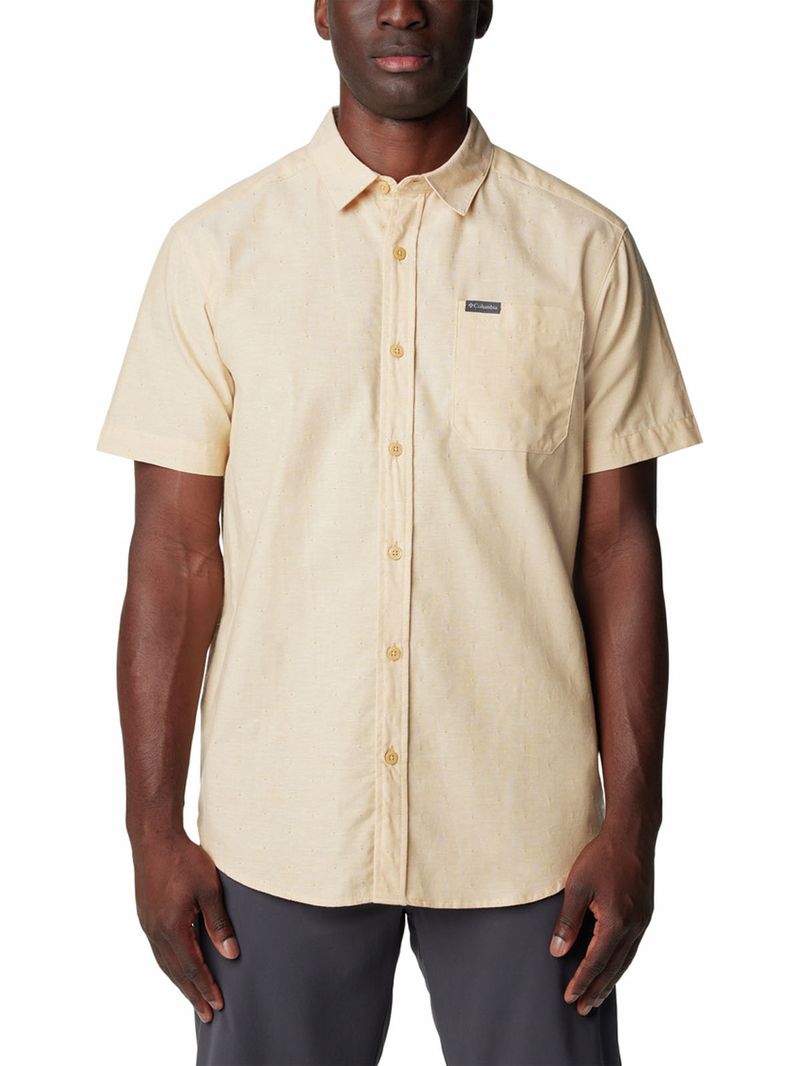 Camisa-Manga-Corta-Hombre-Rapid-Rivers-Novelty-Amarillo-Columbia