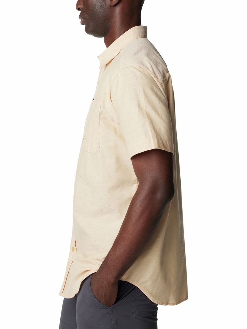 Camisa-Manga-Corta-Hombre-Rapid-Rivers-Novelty-Amarillo-Columbia
