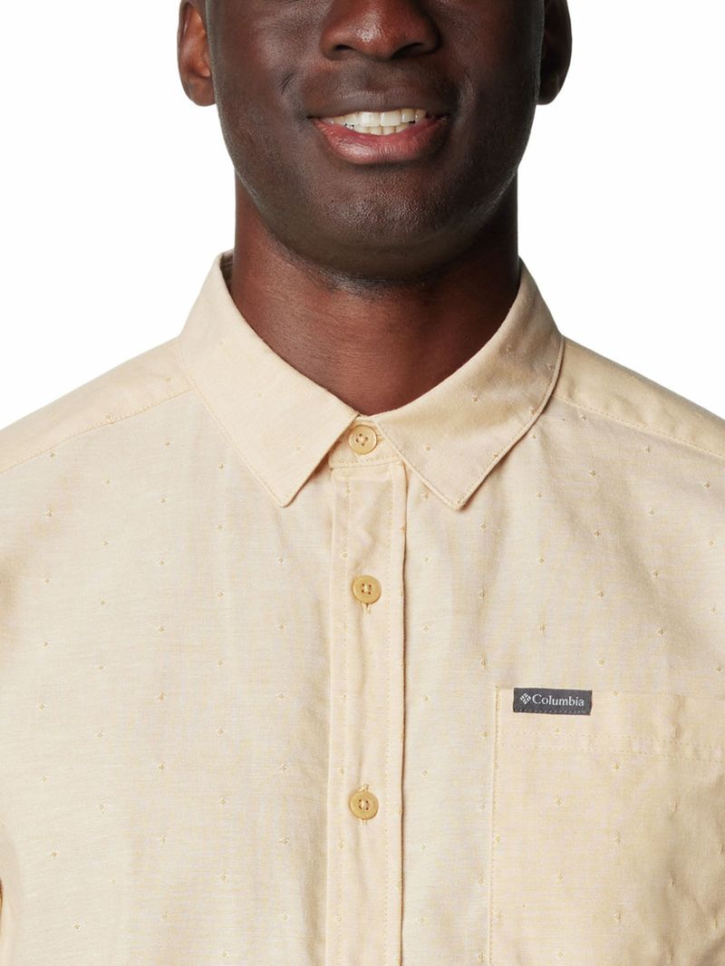 Camisa-Manga-Corta-Hombre-Rapid-Rivers-Novelty-Amarillo-Columbia