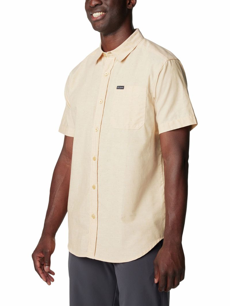 Camisa-Manga-Corta-Hombre-Rapid-Rivers-Novelty-Amarillo-Columbia