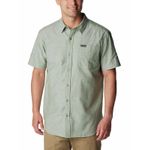Camisa-Manga-Corta-Hombre-Rapid-Rivers-Novelty-Verde-Columbia