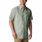 Camisa-Manga-Corta-Hombre-Rapid-Rivers-Novelty-Verde-Columbia