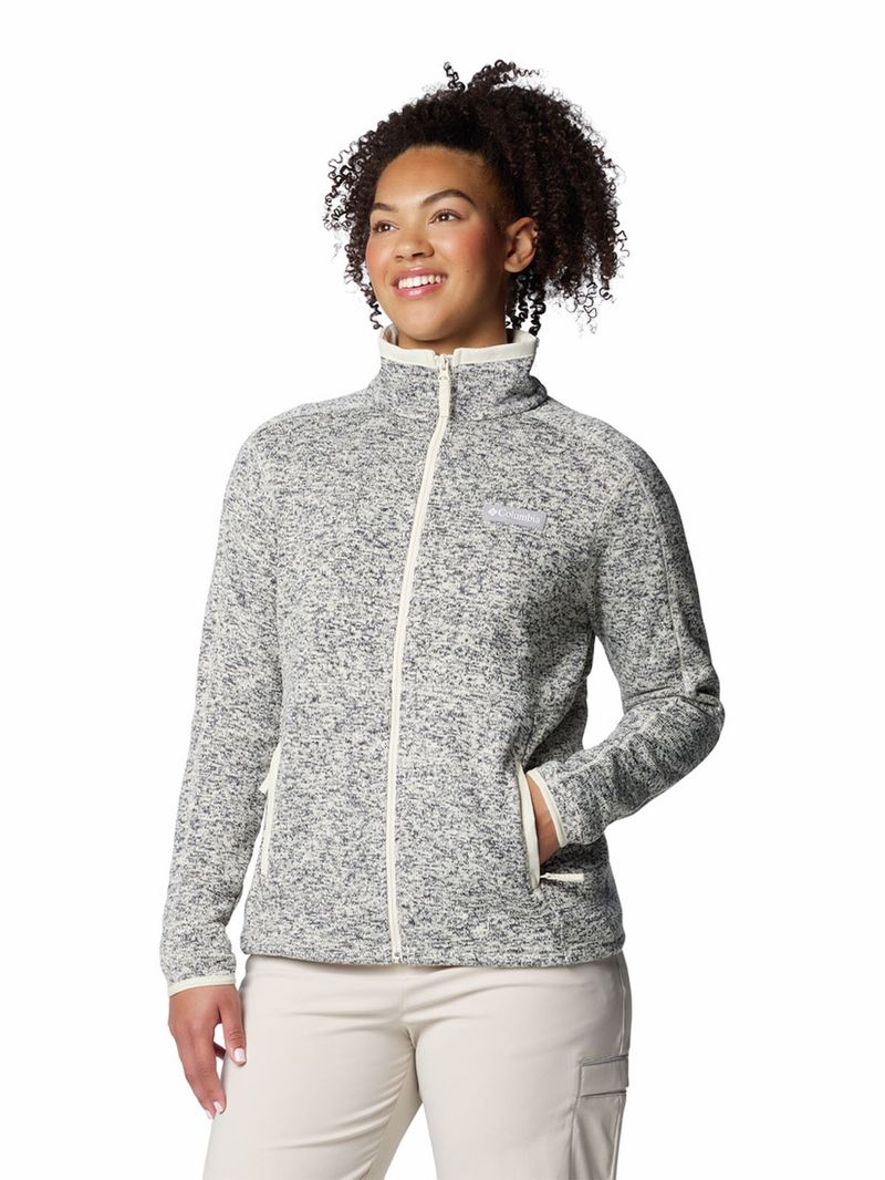 Polar-Mujer-Sweater-Weather-II-Full-Zip-Blanco-Columbia