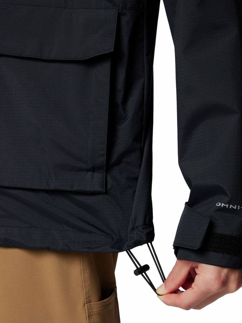 Chaqueta Hombre Landroamer Impermeable Negro Columbia