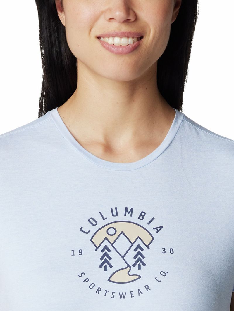 Polera-Manga-Corta-Mujer-Sloan-Ridge-Graphic-Azul-Columbia