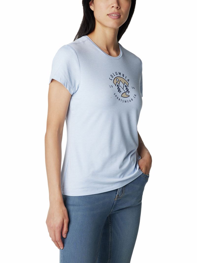 Polera-Manga-Corta-Mujer-Sloan-Ridge-Graphic-Azul-Columbia