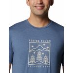 Polera-Manga-Corta-Hombre-Kwick-Hike-Graphic-Azul-Columbia