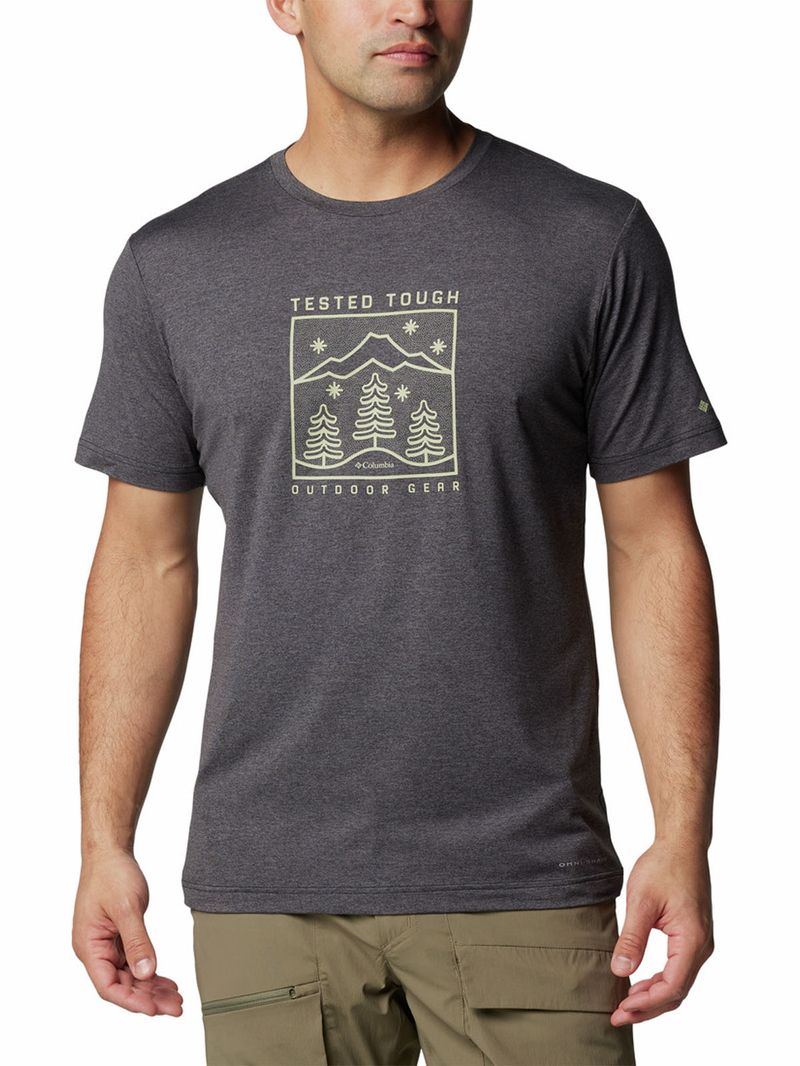 Polera-Manga-Corta-Hombre-Kwick-Hike-Graphic-Negro-Columbia