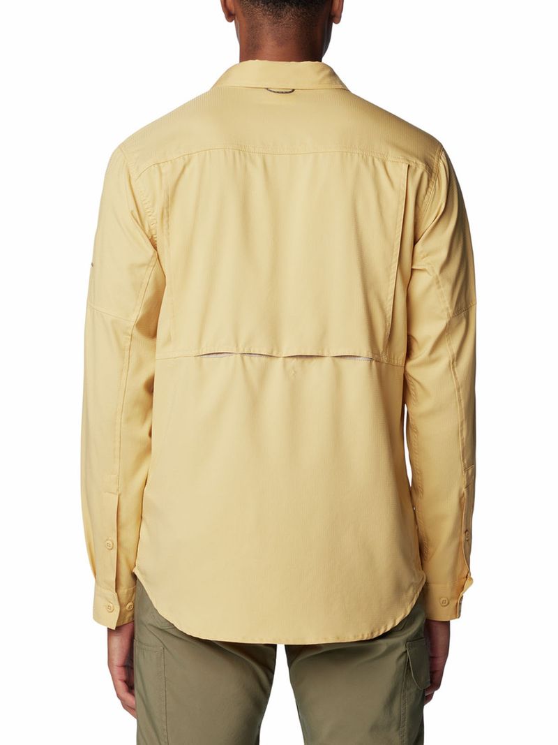 Camisa Manga Larga Hombre Silver Ridge Utility Lite Amarillo Columbia