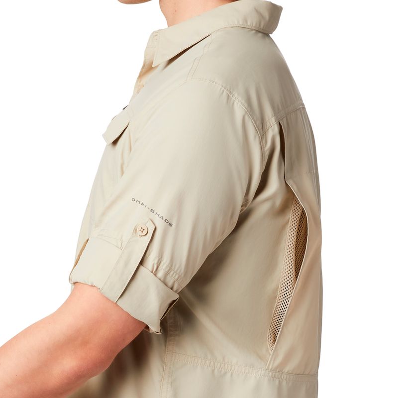 Camisa-Manga-Larga-Hombre-Silver-Ridge-2-Beige-Columbia
