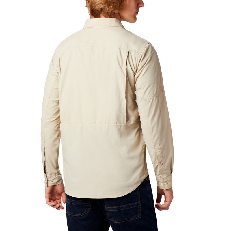 Camisa-Manga-Larga-Hombre-Silver-Ridge-2-Beige-Columbia