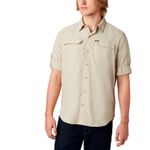 Camisa-Manga-Larga-Hombre-Silver-Ridge-2-Beige-Columbia
