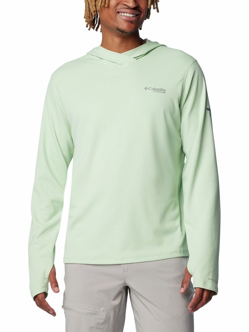 Polera-Manga-Larga-Hombre-Summit-Valley-Hoodie-Verde-Columbia