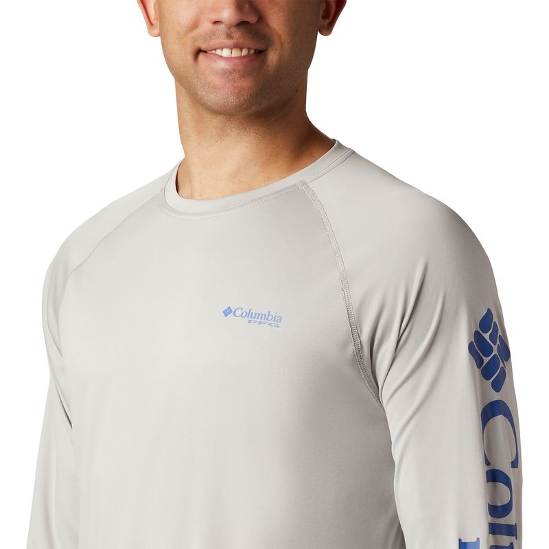 Polera-Manga-Larga-Hombre-Terminal-Tackle-Heat-Gris-Columbia