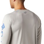 Polera-Manga-Larga-Hombre-Terminal-Tackle-Heat-Gris-Columbia
