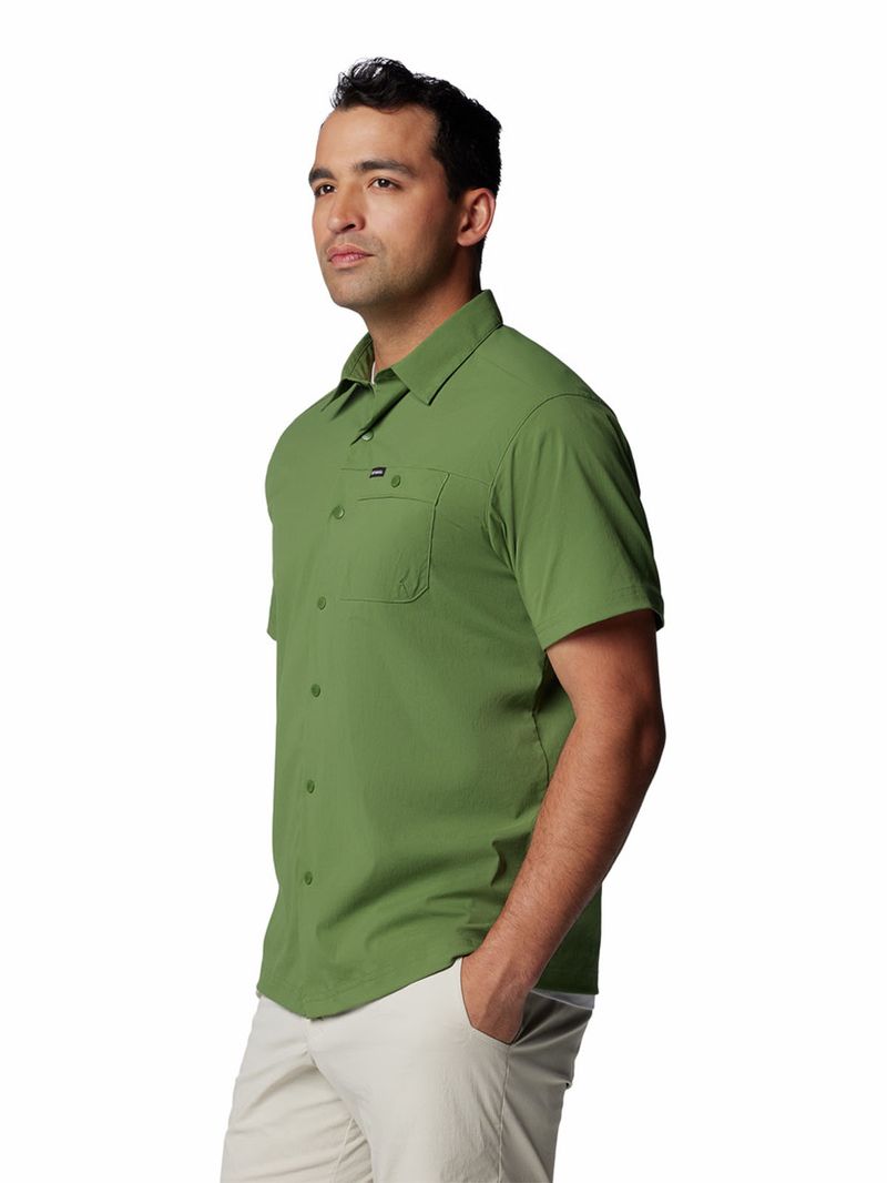 Camisa-Manga-Corta-Hombre-Landroamer-Ripstop-Verde-Columbia