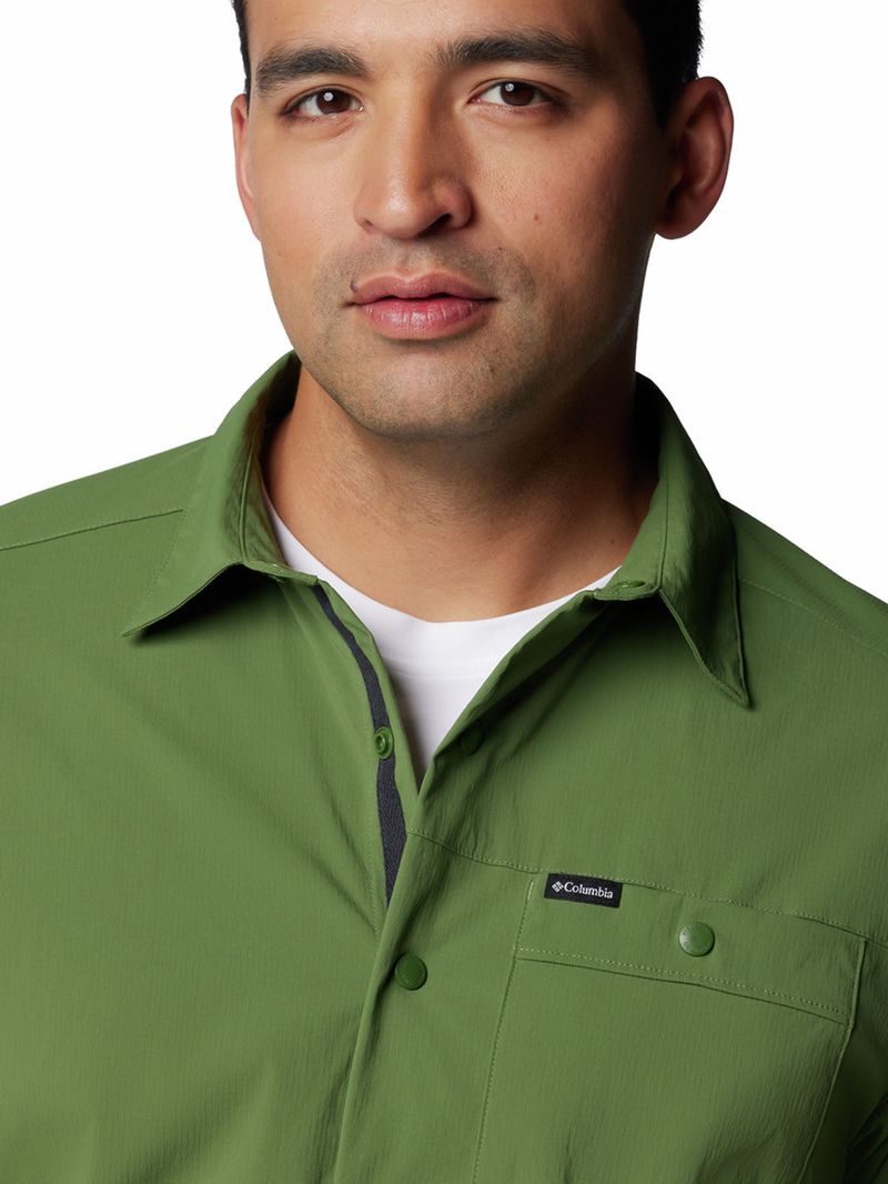 Camisa-Manga-Corta-Hombre-Landroamer-Ripstop-Verde-Columbia