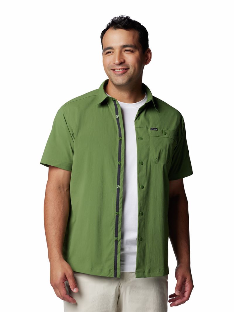 Camisa-Manga-Corta-Hombre-Landroamer-Ripstop-Verde-Columbia