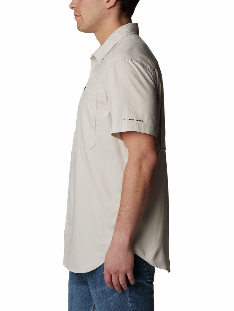 Camisa-Manga-Corta-Hombre-Silver-Ridge-Utility-Beige-Columbia