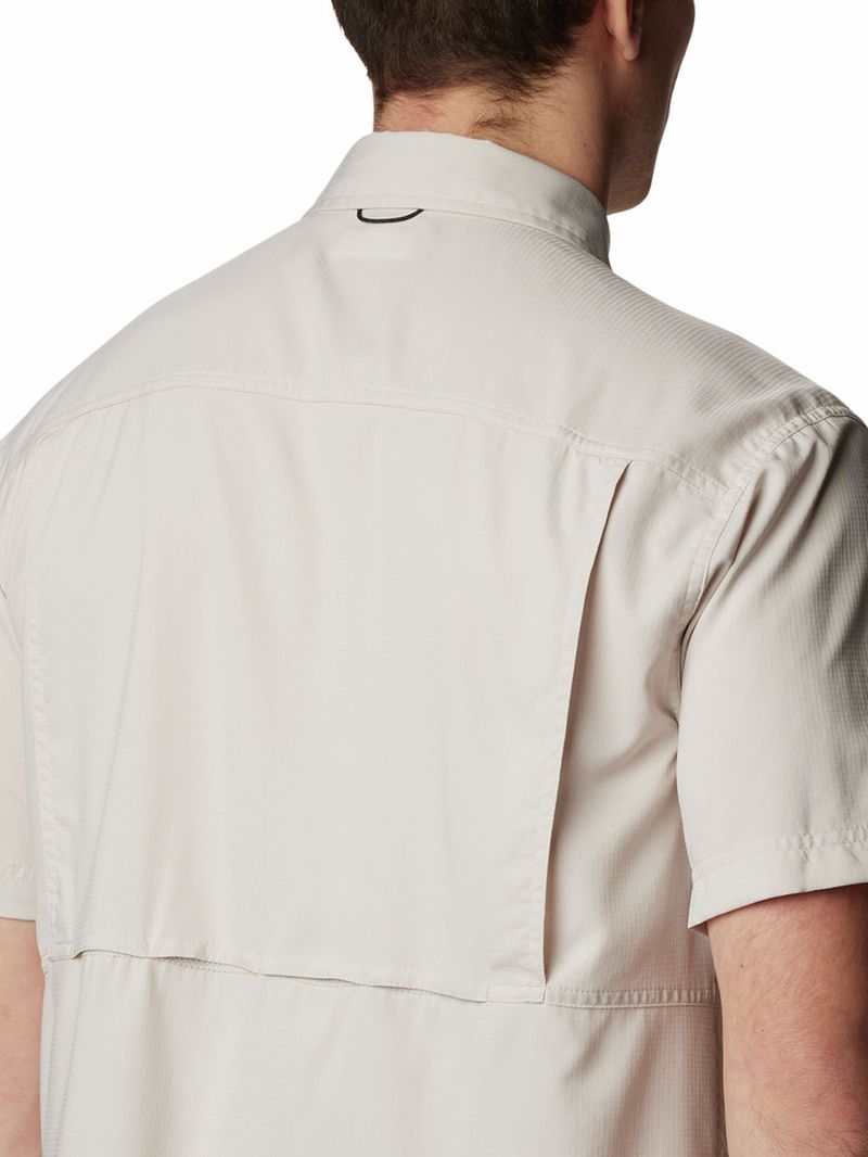 Camisa-Manga-Corta-Hombre-Silver-Ridge-Utility-Beige-Columbia